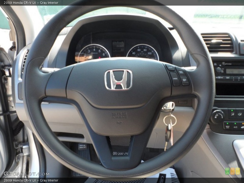 Gray Interior Steering Wheel for the 2009 Honda CR-V LX #54368911