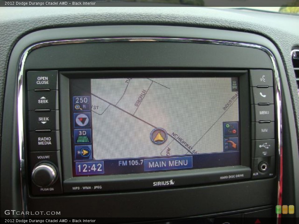 Black Interior Navigation for the 2012 Dodge Durango Citadel AWD #54369520