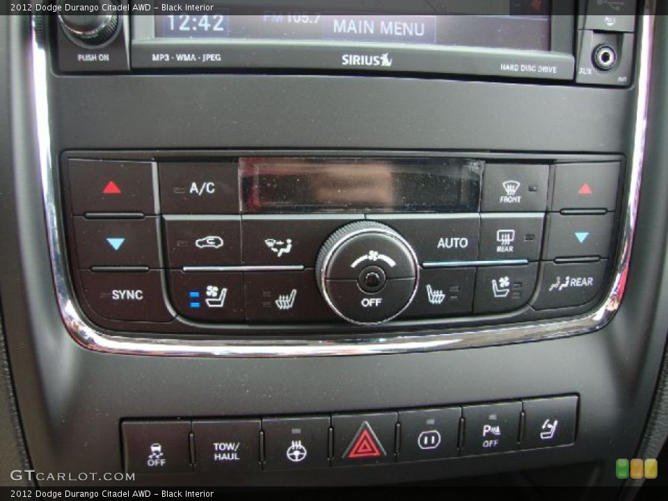 Black Interior Controls for the 2012 Dodge Durango Citadel AWD #54369526