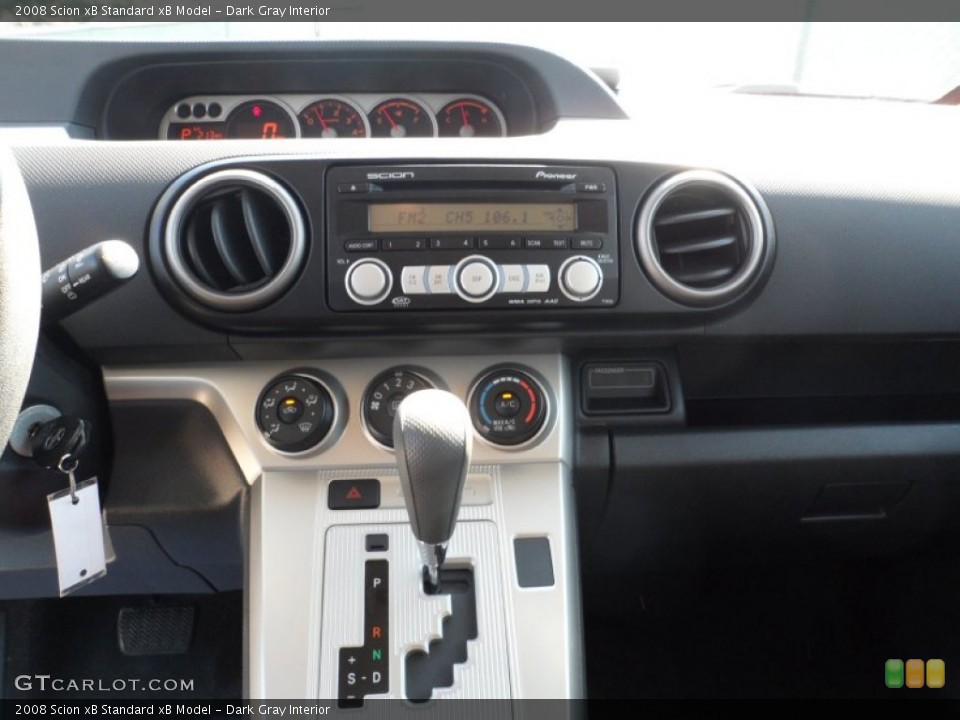 Dark Gray Interior Controls for the 2008 Scion xB  #54369724