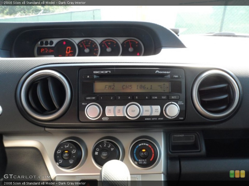 Dark Gray Interior Controls for the 2008 Scion xB  #54369730