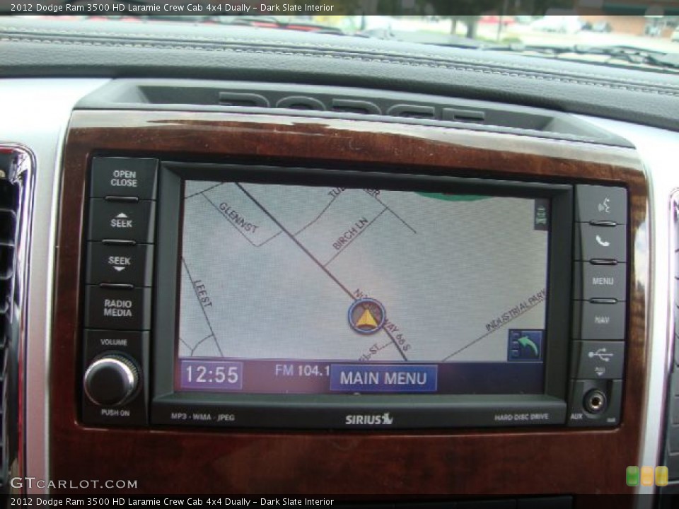 Dark Slate Interior Navigation for the 2012 Dodge Ram 3500 HD Laramie Crew Cab 4x4 Dually #54369827