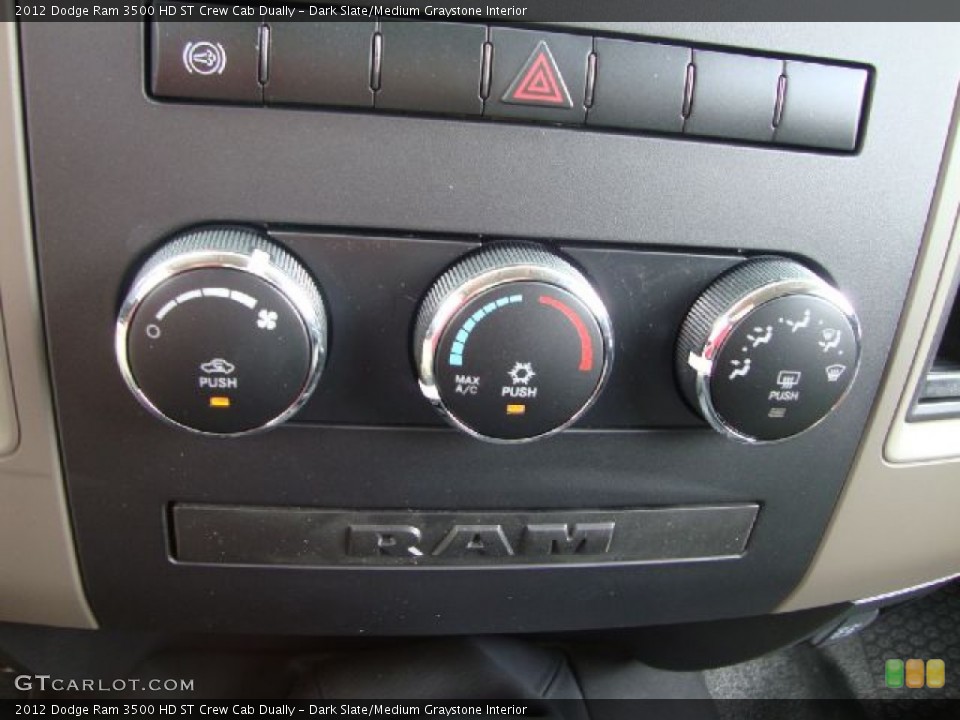 Dark Slate/Medium Graystone Interior Controls for the 2012 Dodge Ram 3500 HD ST Crew Cab Dually #54370081