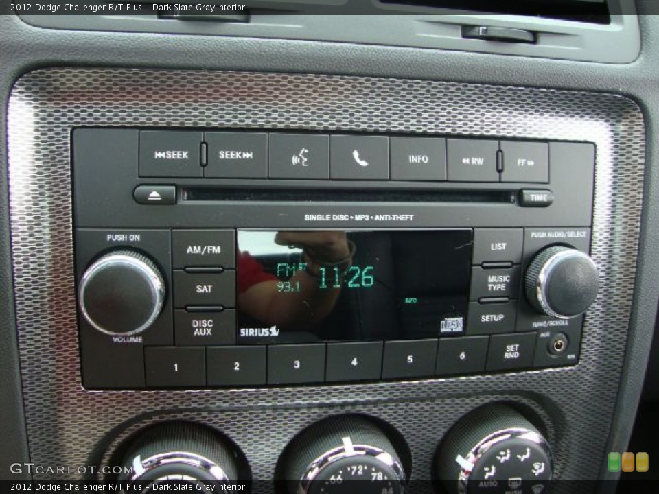 Dark Slate Gray Interior Audio System for the 2012 Dodge Challenger R/T Plus #54370132
