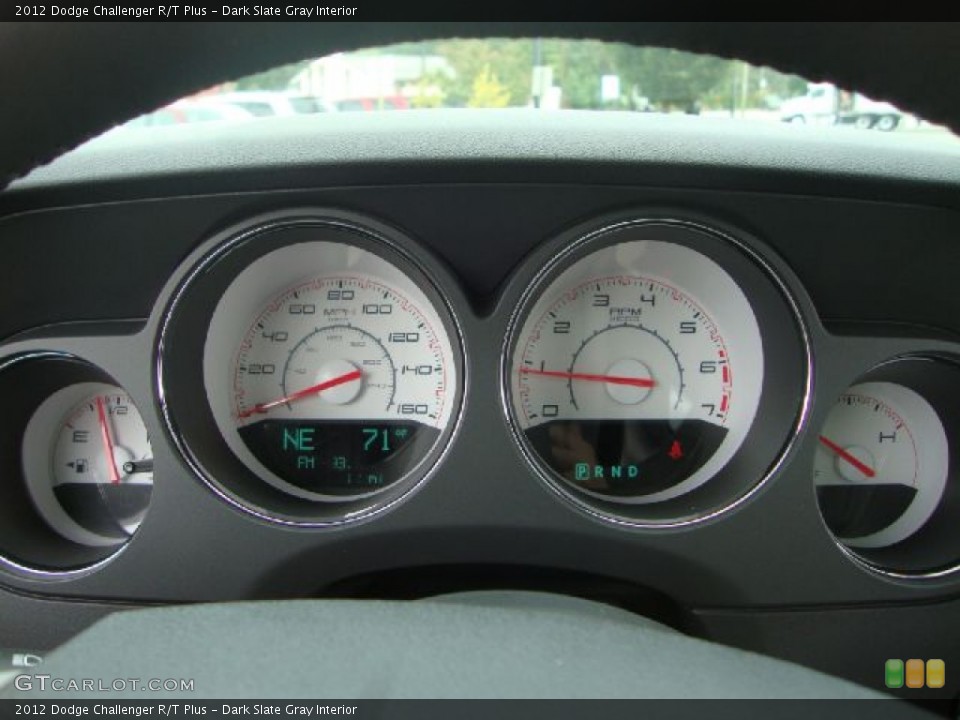 Dark Slate Gray Interior Gauges for the 2012 Dodge Challenger R/T Plus #54370153