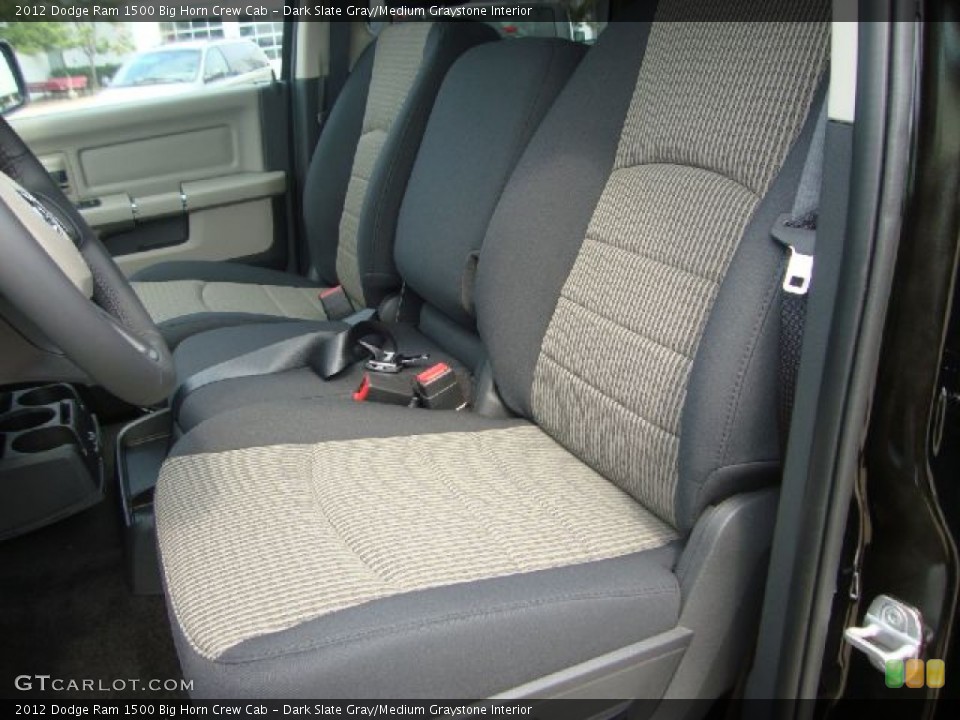 Dark Slate Gray/Medium Graystone Interior Photo for the 2012 Dodge Ram 1500 Big Horn Crew Cab #54370198
