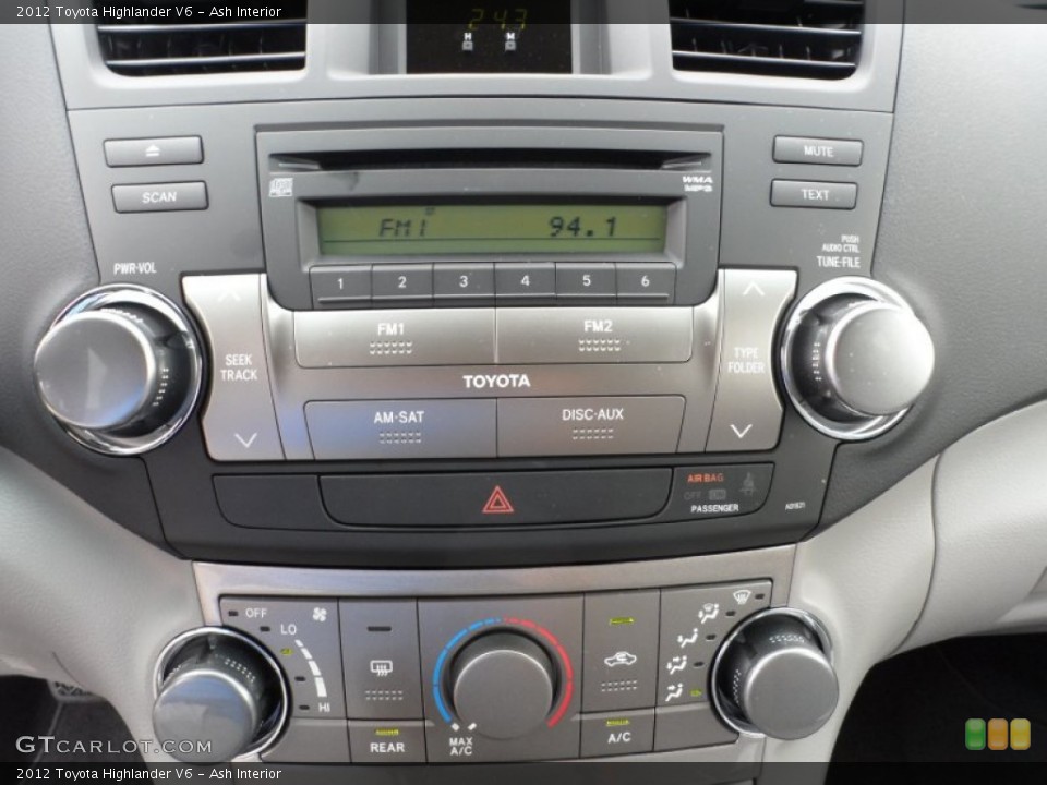 Ash Interior Audio System for the 2012 Toyota Highlander V6 #54373393
