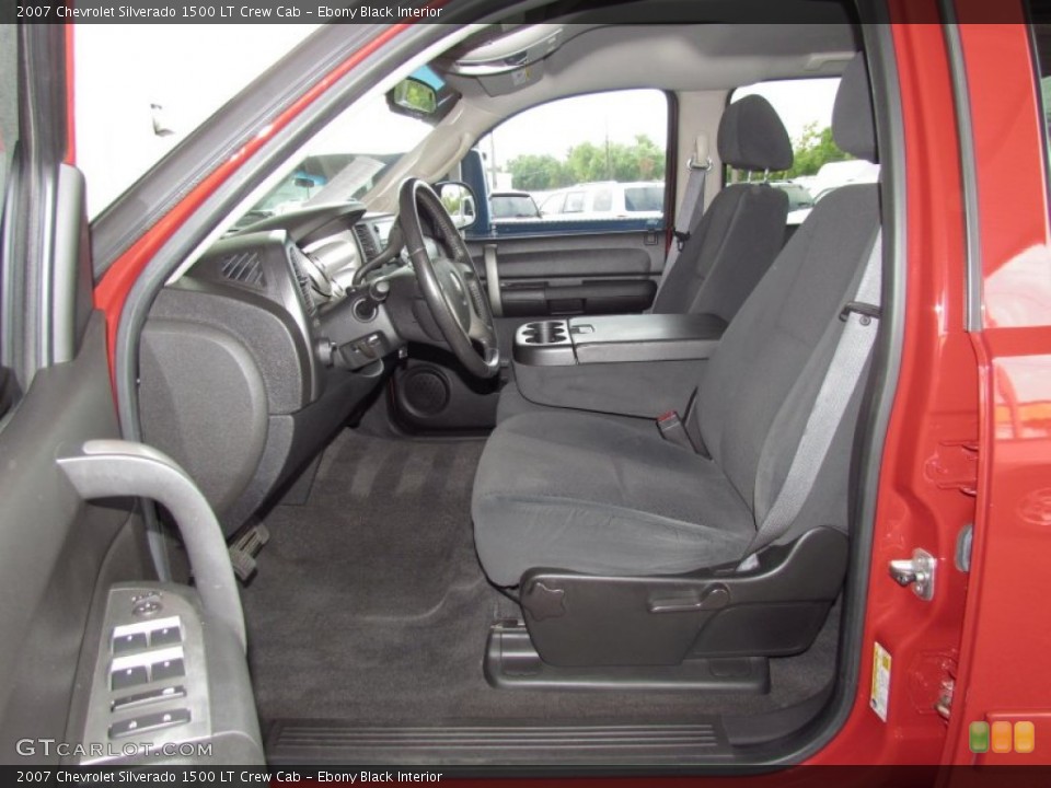 Ebony Black Interior Photo for the 2007 Chevrolet Silverado 1500 LT Crew Cab #54373711