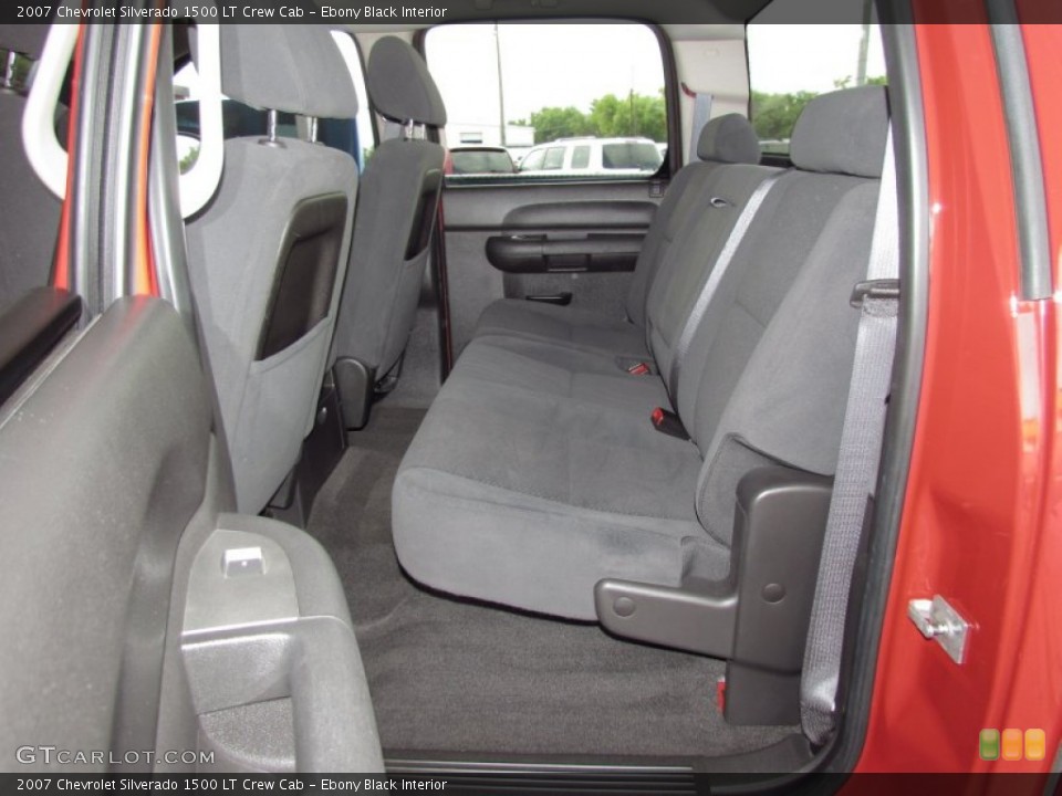 Ebony Black Interior Photo for the 2007 Chevrolet Silverado 1500 LT Crew Cab #54373729