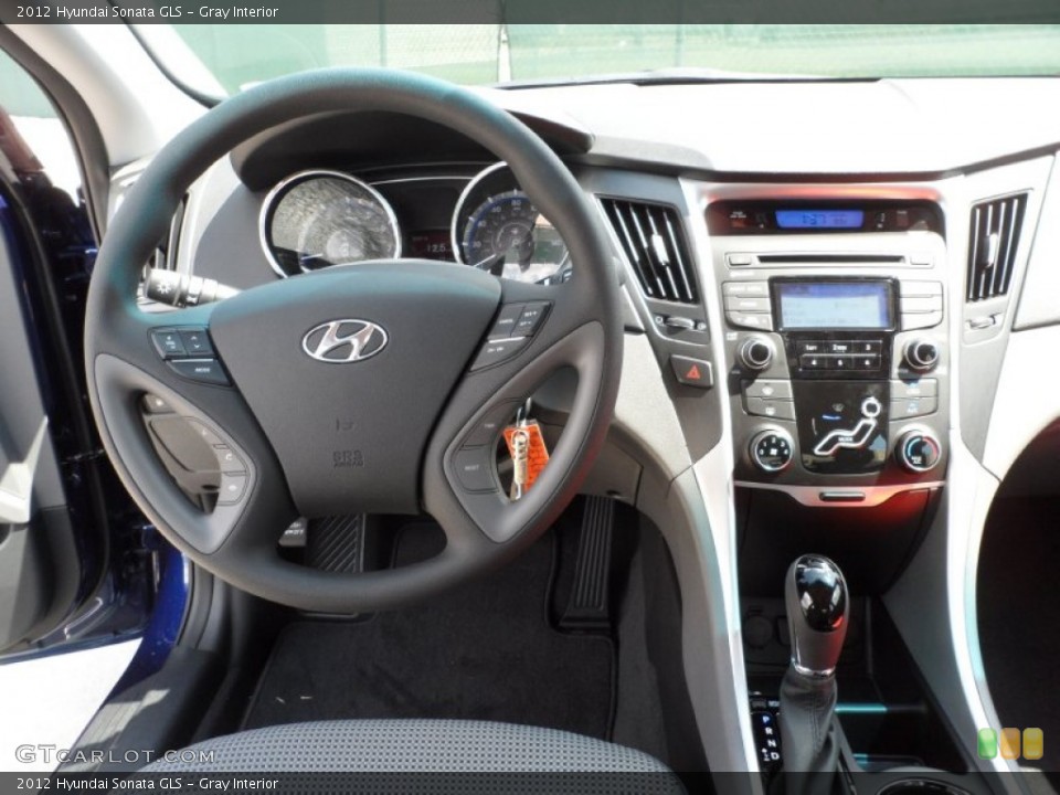 Gray Interior Dashboard for the 2012 Hyundai Sonata GLS #54373810