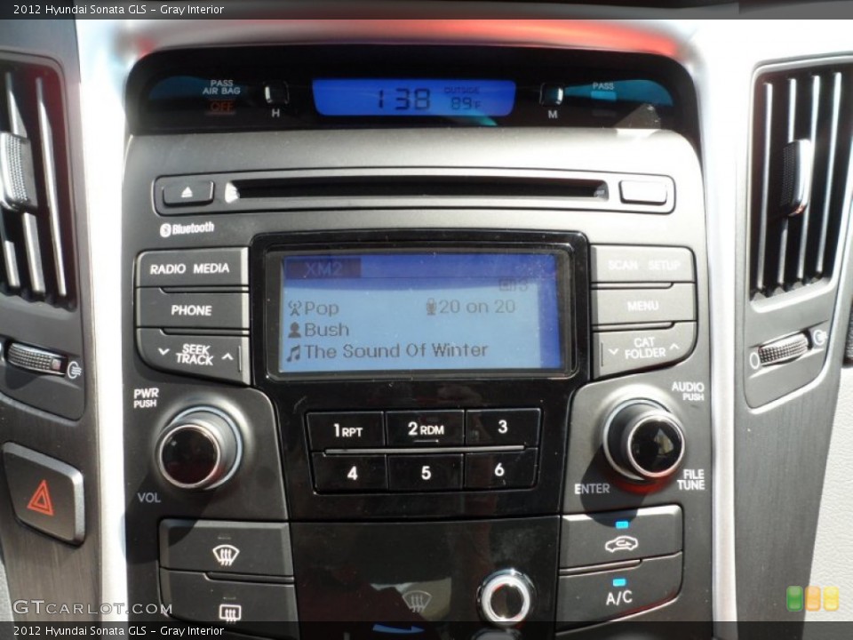 Gray Interior Controls for the 2012 Hyundai Sonata GLS #54373822