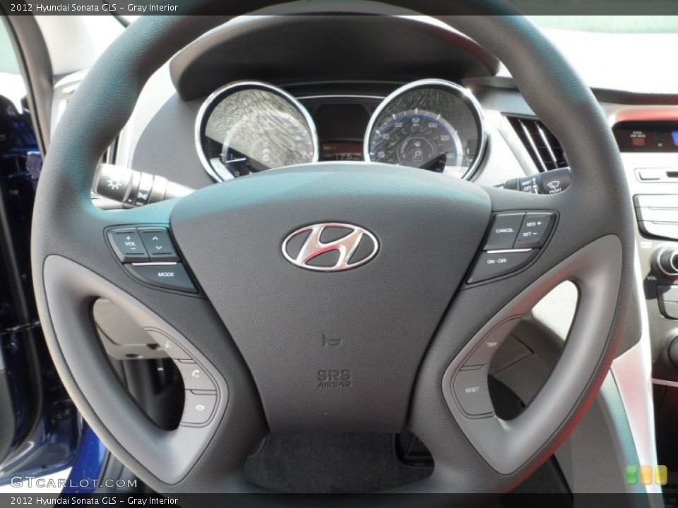 Gray Interior Steering Wheel for the 2012 Hyundai Sonata GLS #54373840