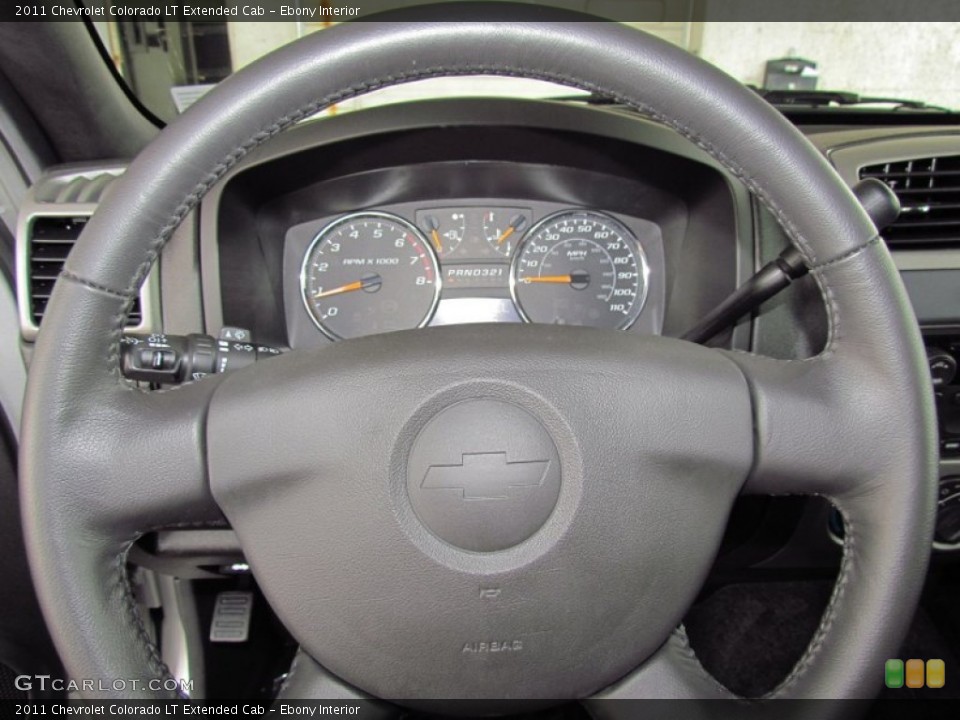 Ebony Interior Steering Wheel for the 2011 Chevrolet Colorado LT Extended Cab #54374137
