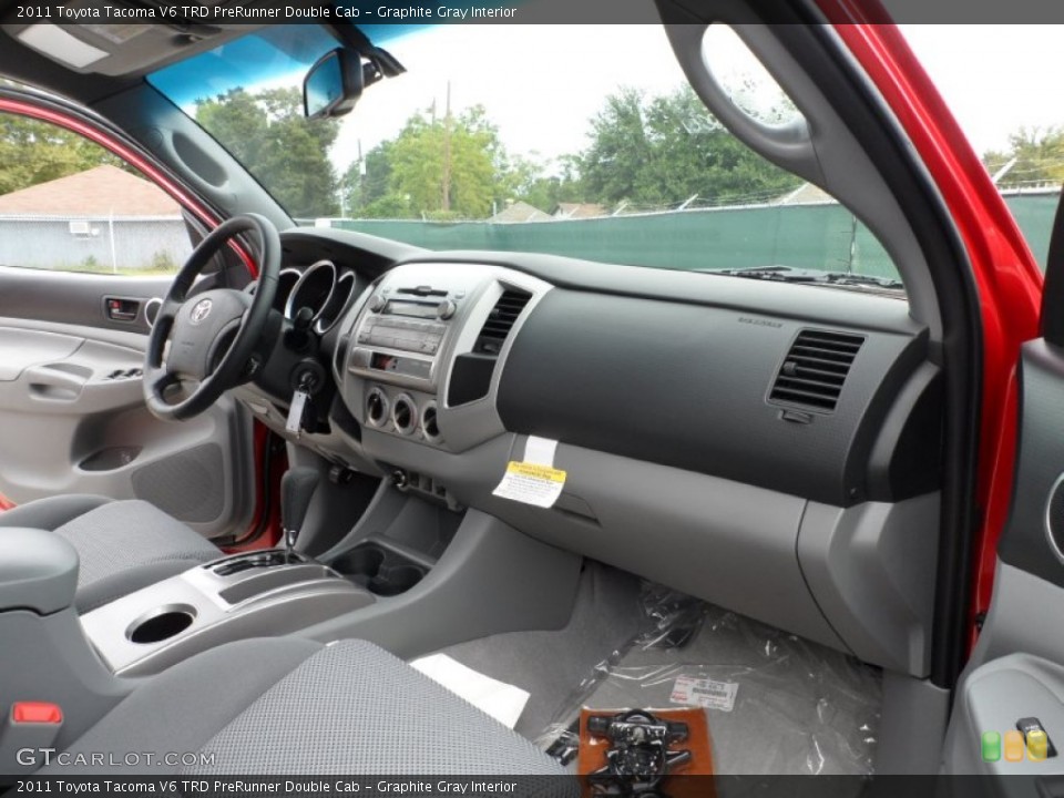 Graphite Gray Interior Photo for the 2011 Toyota Tacoma V6 TRD PreRunner Double Cab #54375802