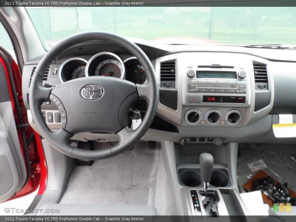 Graphite Gray Interior Dashboard for the 2011 Toyota Tacoma V6 TRD PreRunner Double Cab #54375844