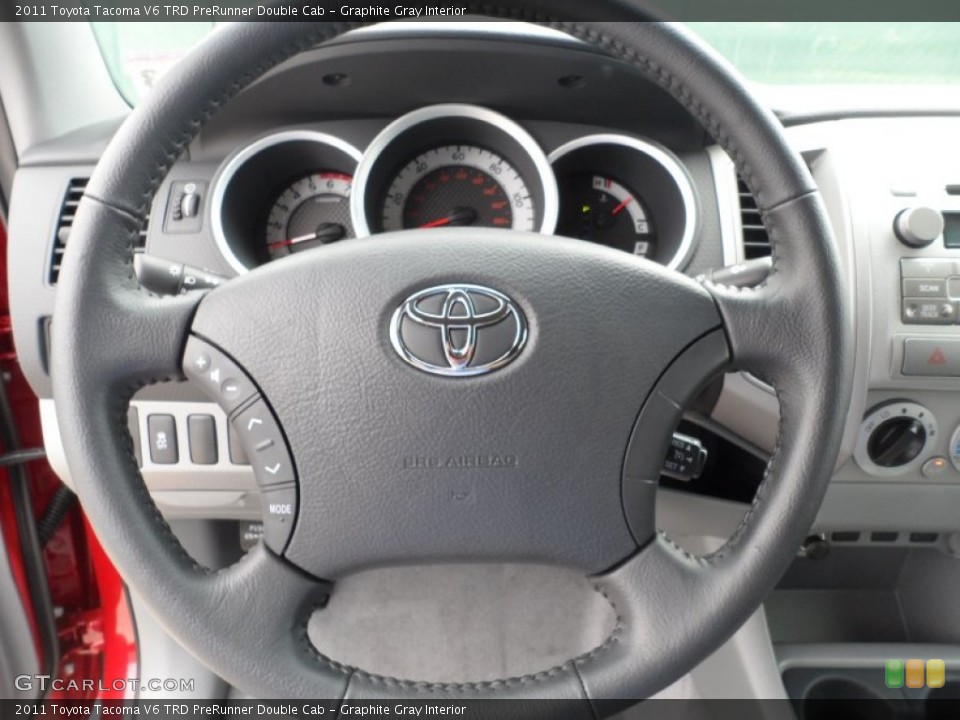 Graphite Gray Interior Steering Wheel for the 2011 Toyota Tacoma V6 TRD PreRunner Double Cab #54375874