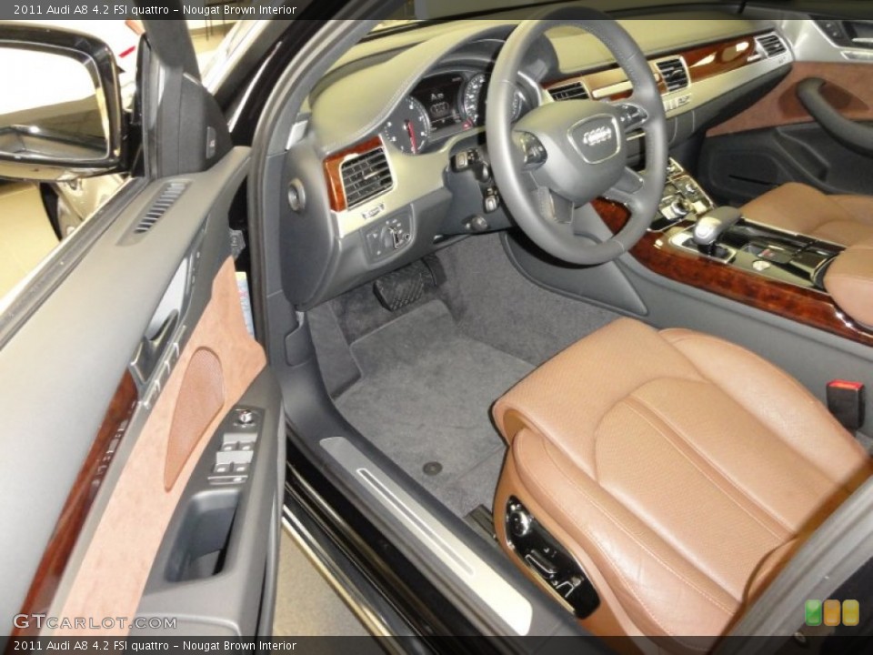 Nougat Brown Interior Photo for the 2011 Audi A8 4.2 FSI quattro #54377314