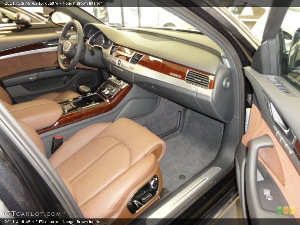 Nougat Brown Interior Dashboard for the 2011 Audi A8 4.2 FSI quattro #54377329