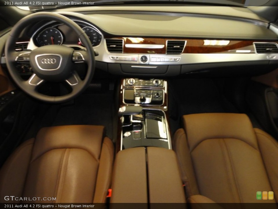Nougat Brown Interior Dashboard for the 2011 Audi A8 4.2 FSI quattro #54377356