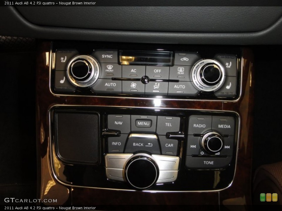 Nougat Brown Interior Controls for the 2011 Audi A8 4.2 FSI quattro #54377383