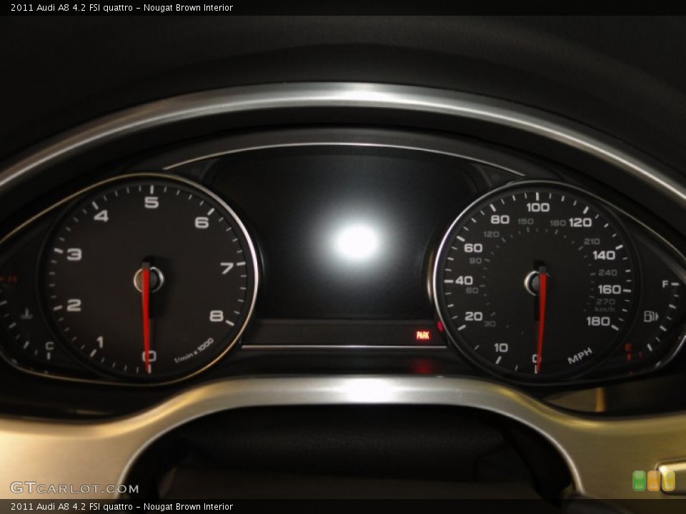 Nougat Brown Interior Gauges for the 2011 Audi A8 4.2 FSI quattro #54377389