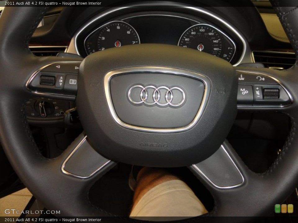 Nougat Brown Interior Controls for the 2011 Audi A8 4.2 FSI quattro #54377392