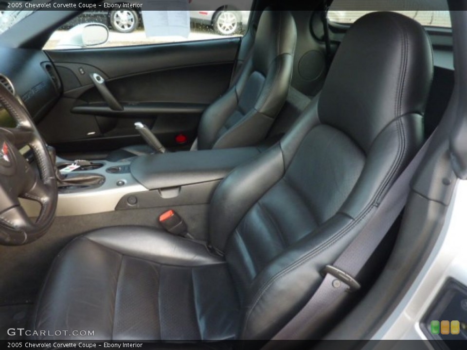 Ebony Interior Photo for the 2005 Chevrolet Corvette Coupe #54380733