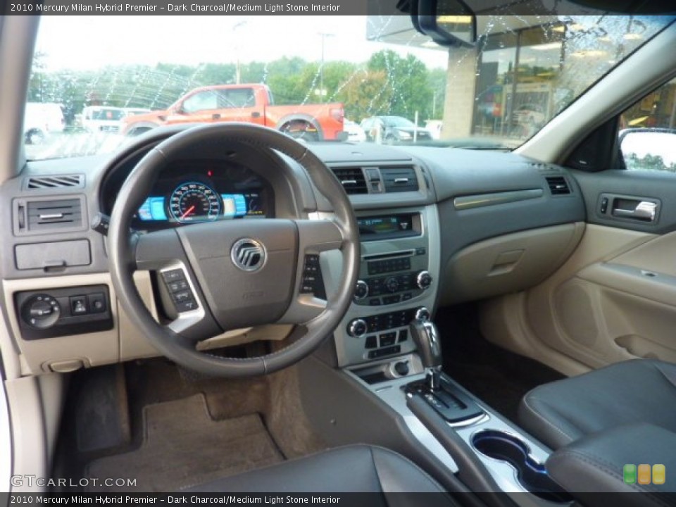 Dark Charcoal/Medium Light Stone Interior Dashboard for the 2010 Mercury Milan Hybrid Premier #54381079