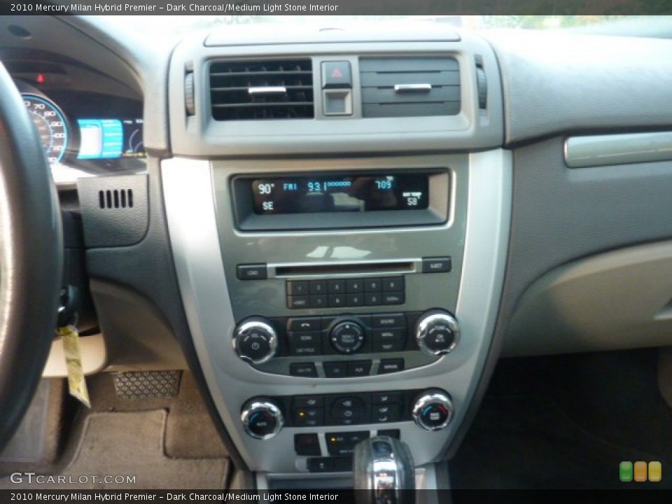 Dark Charcoal/Medium Light Stone Interior Controls for the 2010 Mercury Milan Hybrid Premier #54381127