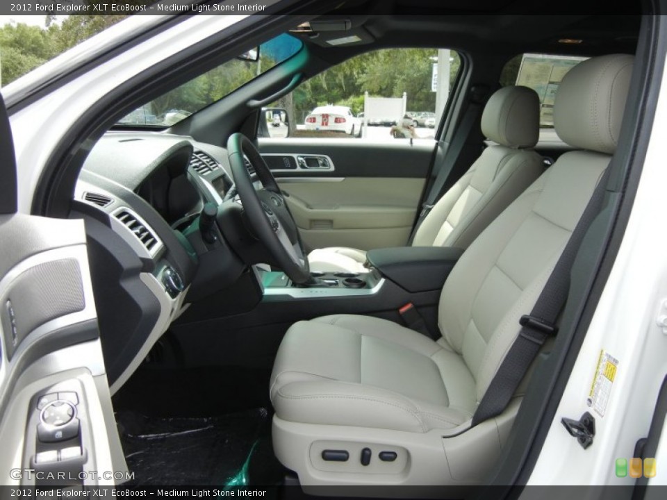 Medium Light Stone Interior Photo for the 2012 Ford Explorer XLT EcoBoost #54382332