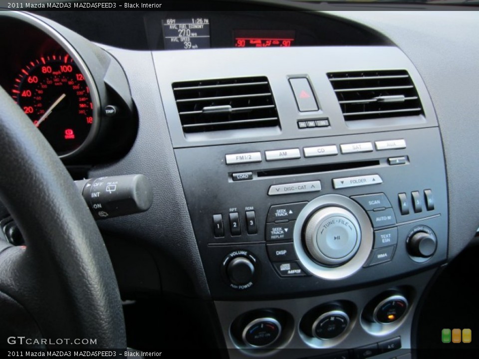 Black Interior Controls for the 2011 Mazda MAZDA3 MAZDASPEED3 #54383827