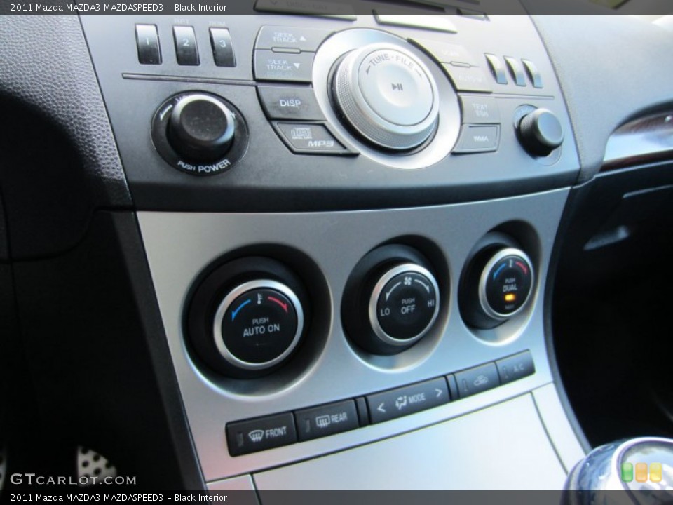 Black Interior Controls for the 2011 Mazda MAZDA3 MAZDASPEED3 #54383836