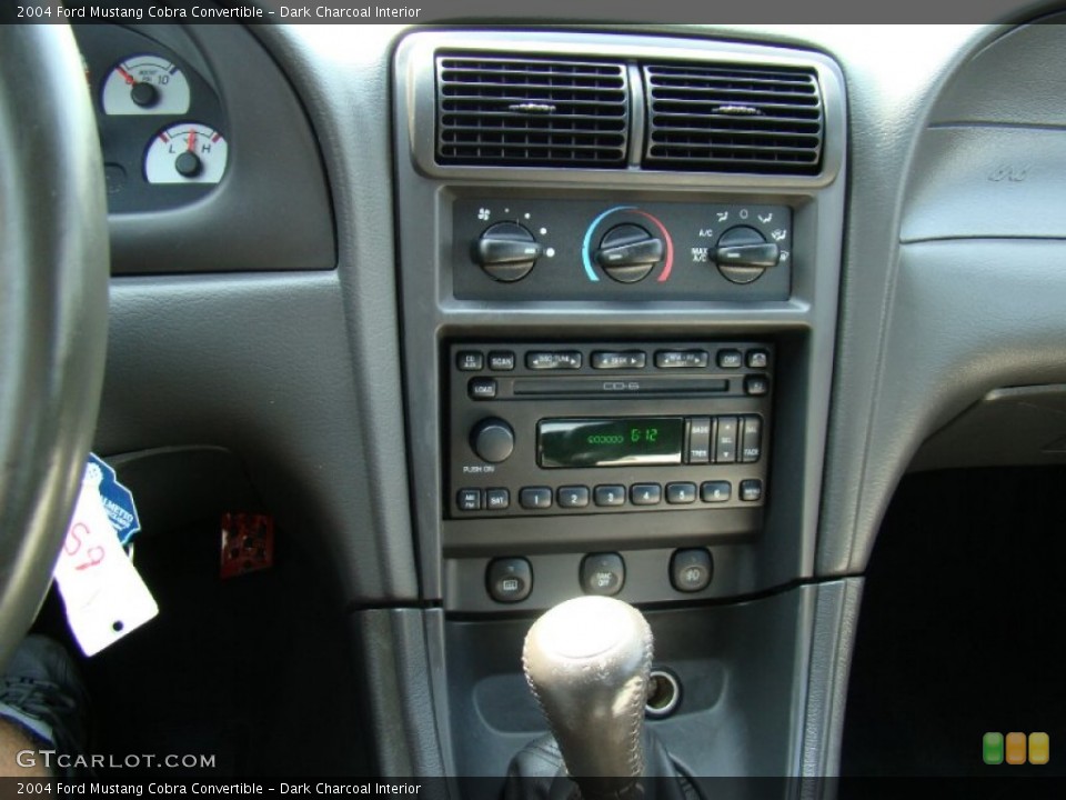 Dark Charcoal Interior Controls for the 2004 Ford Mustang Cobra Convertible #54387145