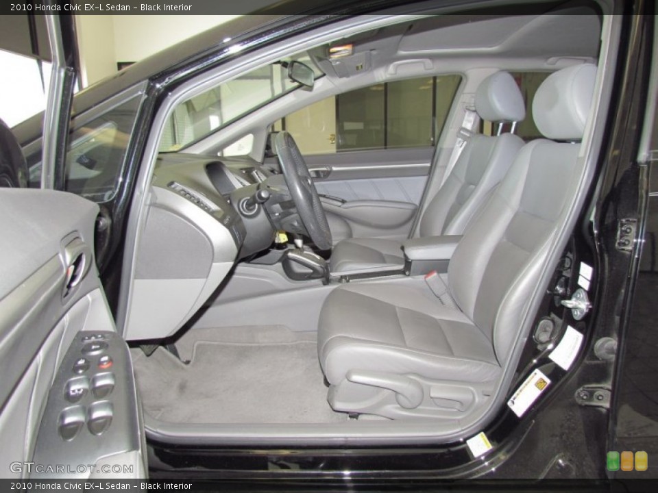 Black Interior Photo for the 2010 Honda Civic EX-L Sedan #54395275