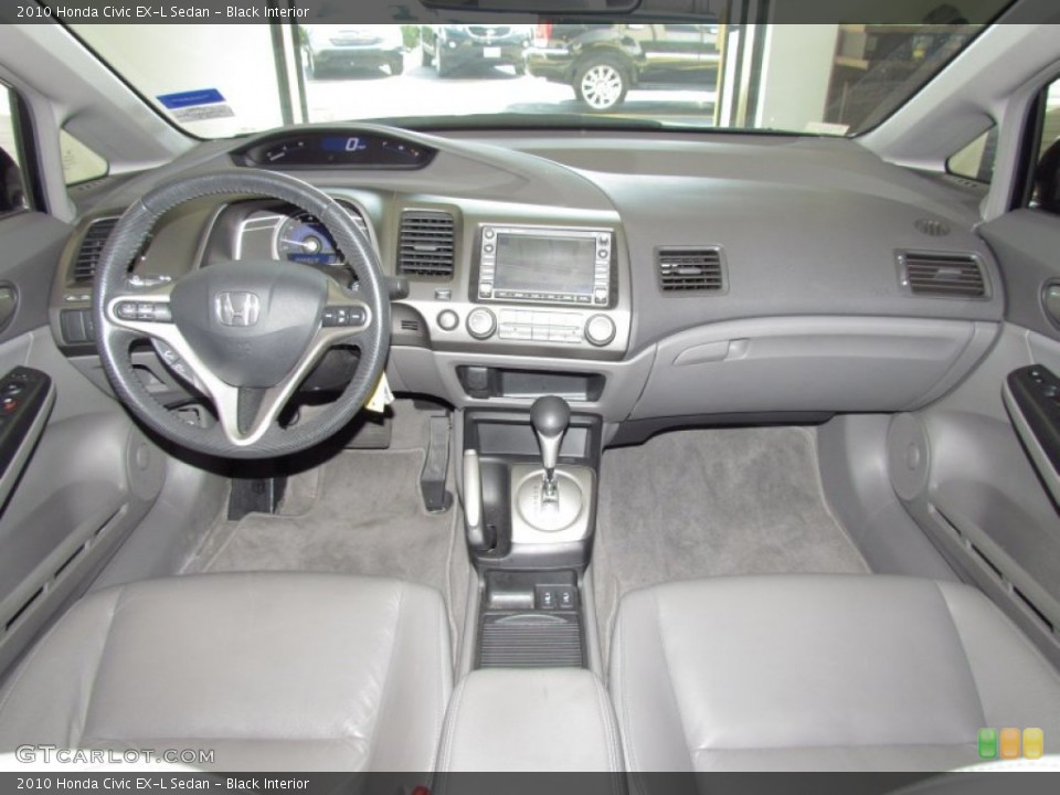 Black Interior Dashboard for the 2010 Honda Civic EX-L Sedan #54395323