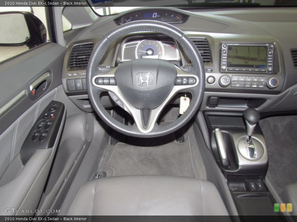 Black Interior Dashboard for the 2010 Honda Civic EX-L Sedan #54395332