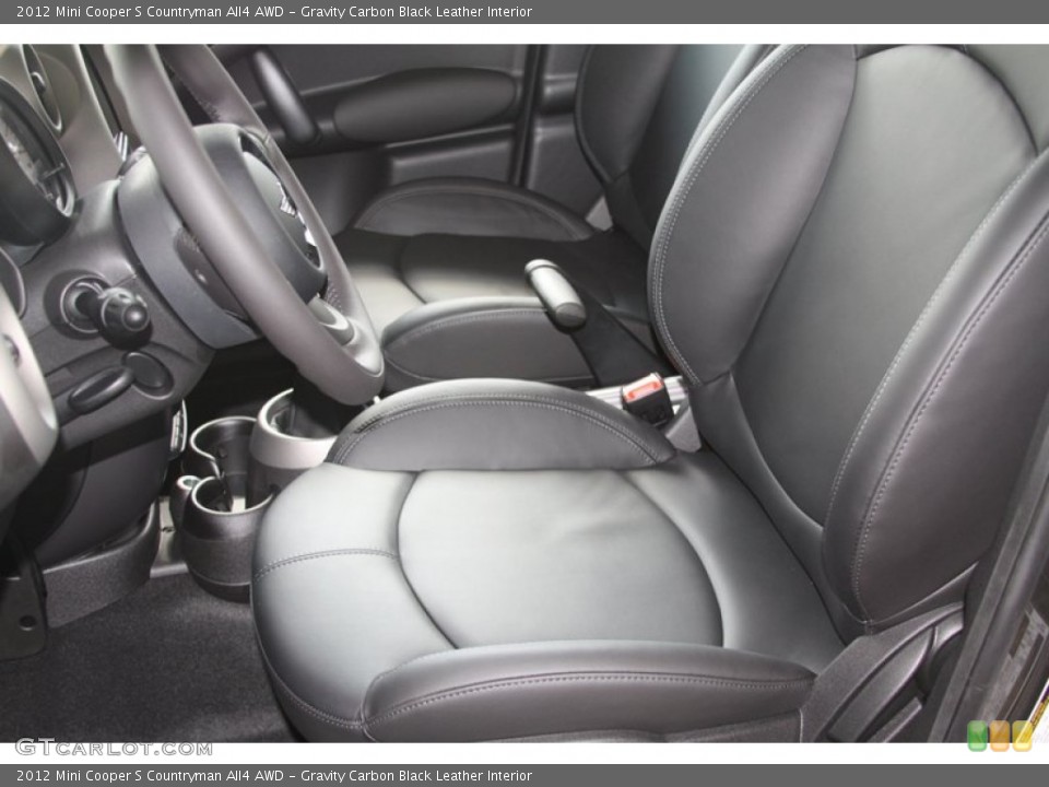 Gravity Carbon Black Leather Interior Photo for the 2012 Mini Cooper S Countryman All4 AWD #54400569