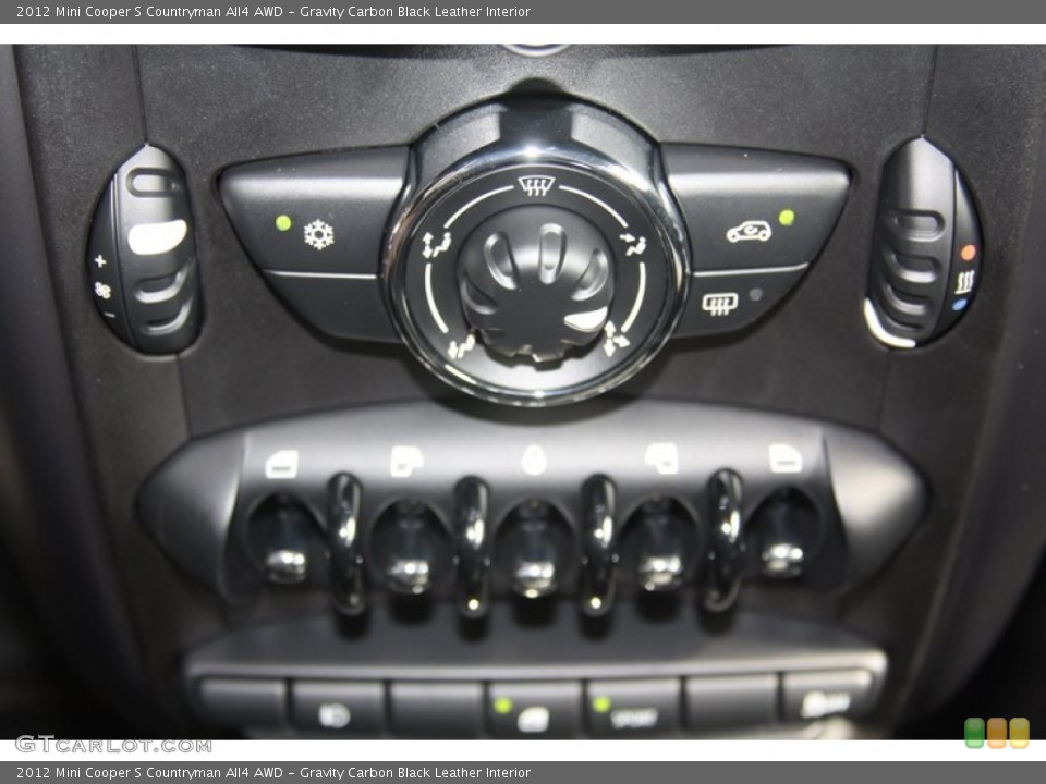 Gravity Carbon Black Leather Interior Controls for the 2012 Mini Cooper S Countryman All4 AWD #54400603