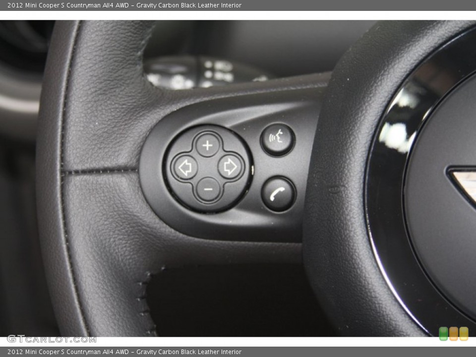 Gravity Carbon Black Leather Interior Controls for the 2012 Mini Cooper S Countryman All4 AWD #54400669