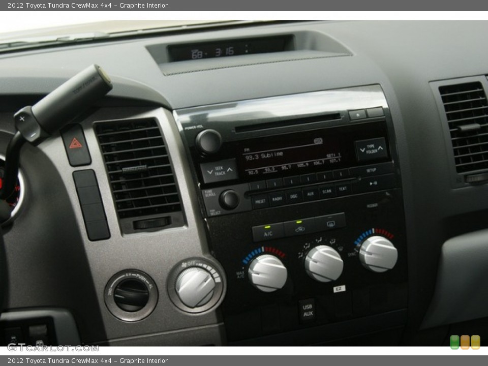 Graphite Interior Controls for the 2012 Toyota Tundra CrewMax 4x4 #54401537