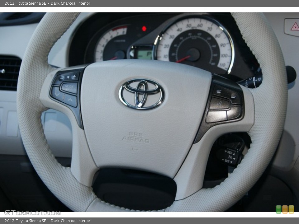 Dark Charcoal Interior Steering Wheel for the 2012 Toyota Sienna SE #54401794