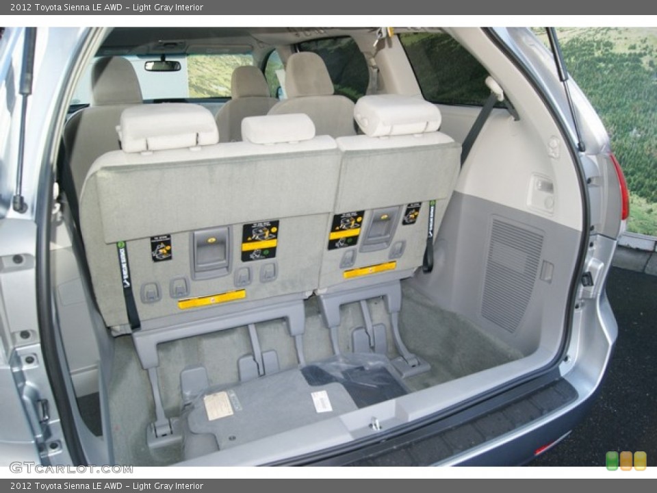 Light Gray Interior Trunk for the 2012 Toyota Sienna LE AWD #54402046