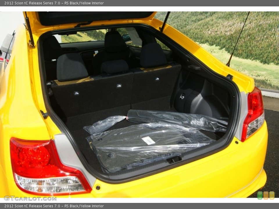 RS Black/Yellow Interior Trunk for the 2012 Scion tC Release Series 7.0 #54402938