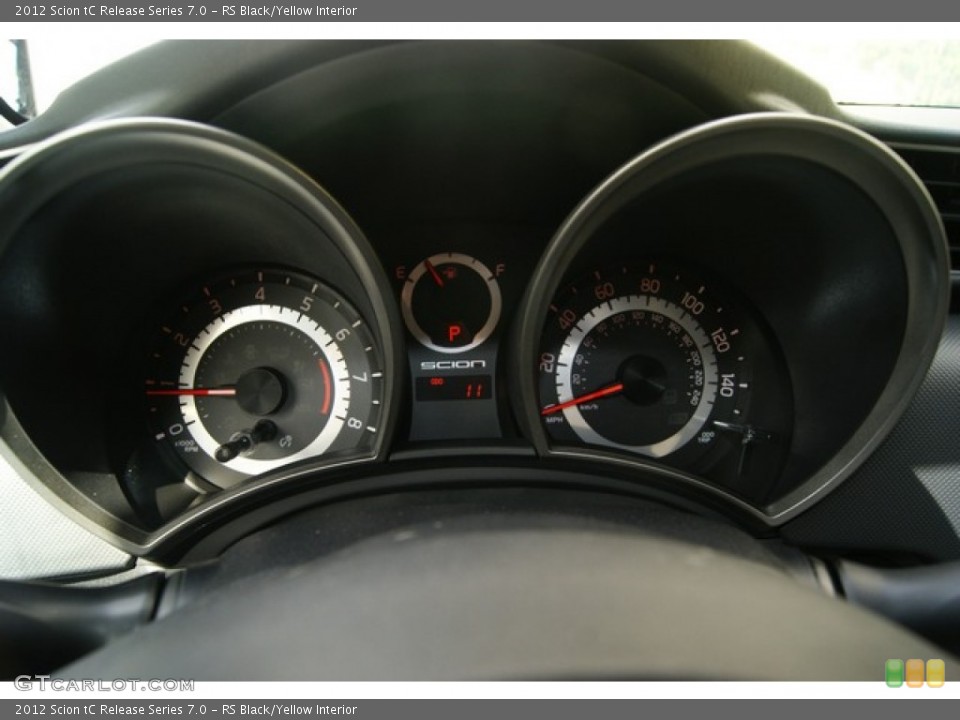 RS Black/Yellow Interior Gauges for the 2012 Scion tC Release Series 7.0 #54402967