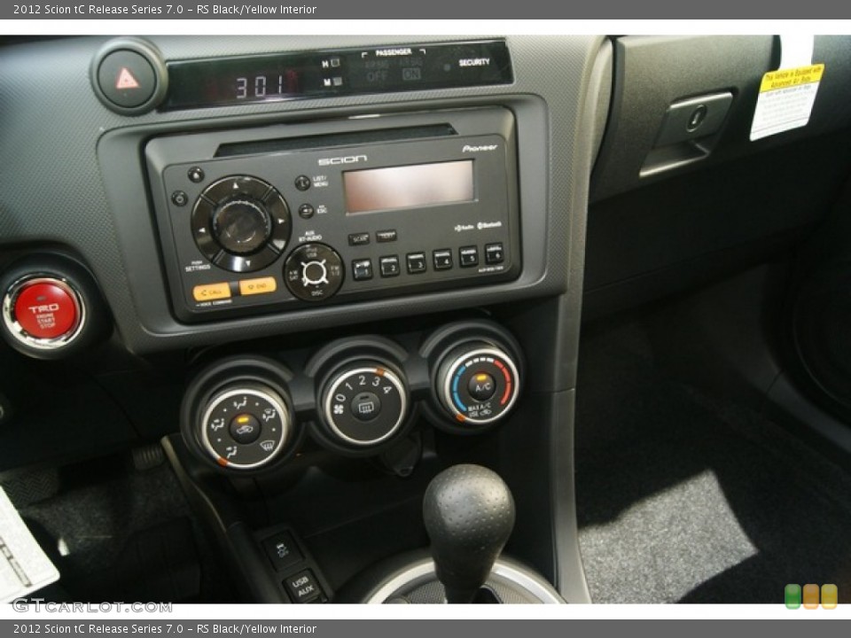 RS Black/Yellow Interior Controls for the 2012 Scion tC Release Series 7.0 #54402970
