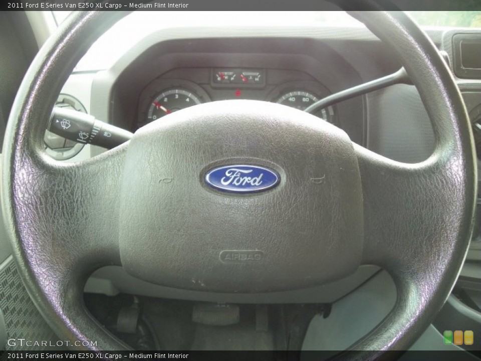 Medium Flint Interior Steering Wheel for the 2011 Ford E Series Van E250 XL Cargo #54404491