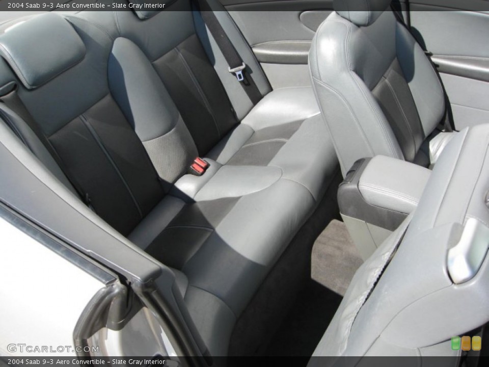 Slate Gray Interior Photo for the 2004 Saab 9-3 Aero Convertible #54405499