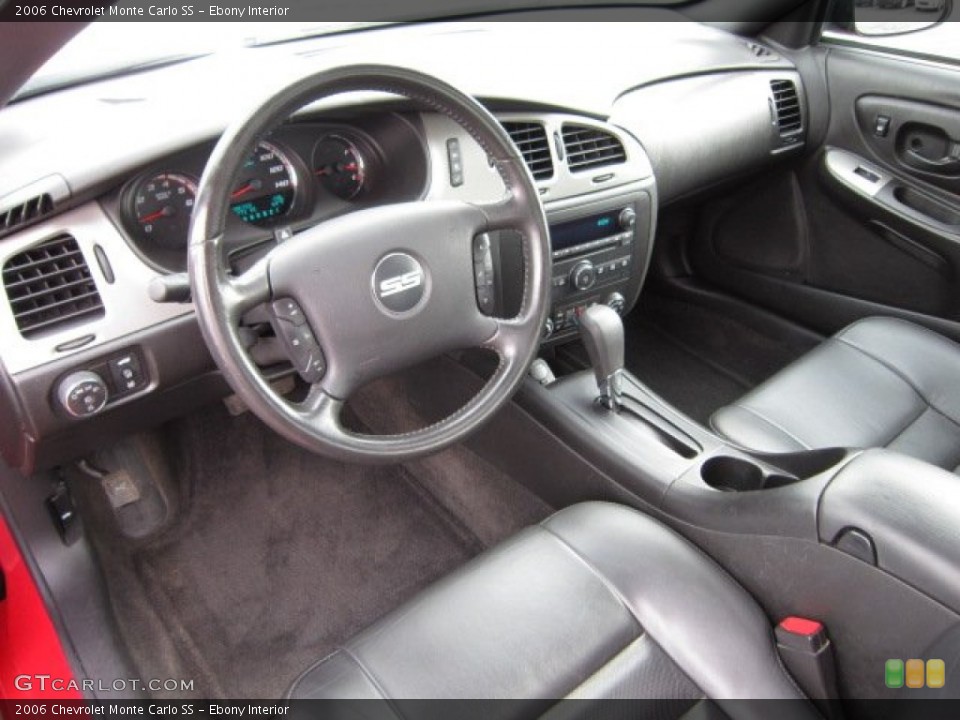 Ebony Interior Prime Interior for the 2006 Chevrolet Monte Carlo SS #54405898