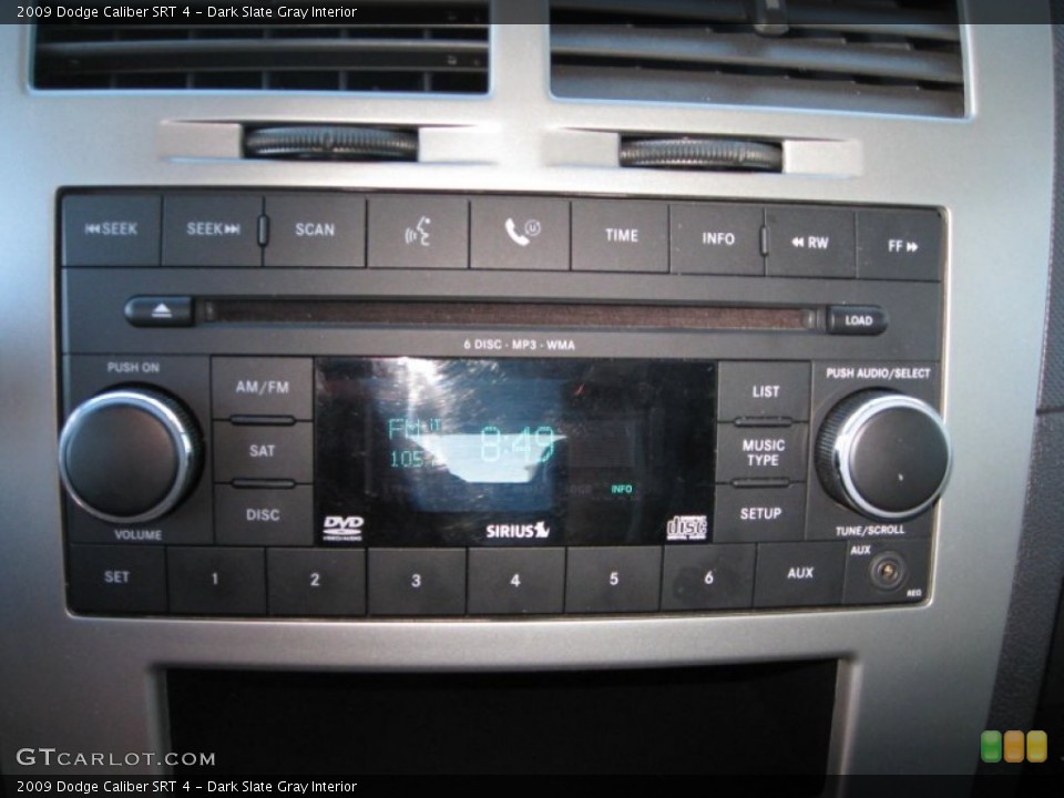 Dark Slate Gray Interior Audio System for the 2009 Dodge Caliber SRT 4 #54406114