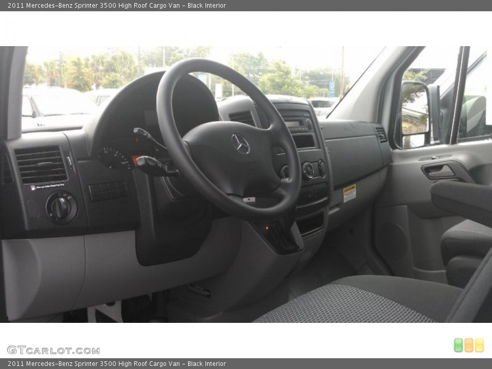 Black Interior Photo for the 2011 Mercedes-Benz Sprinter 3500 High Roof Cargo Van #54407740